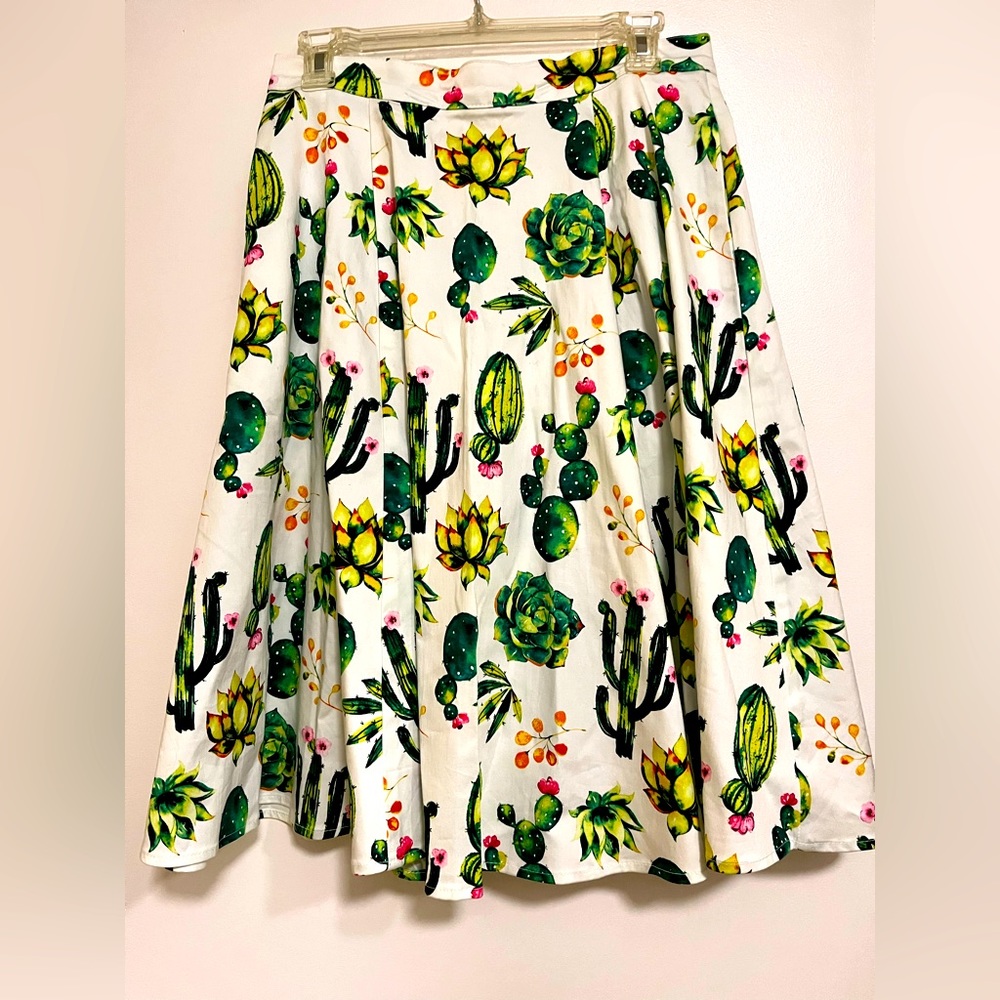 Eva rose Cacti print Retro skirt/circle skirt/Poodleskirt